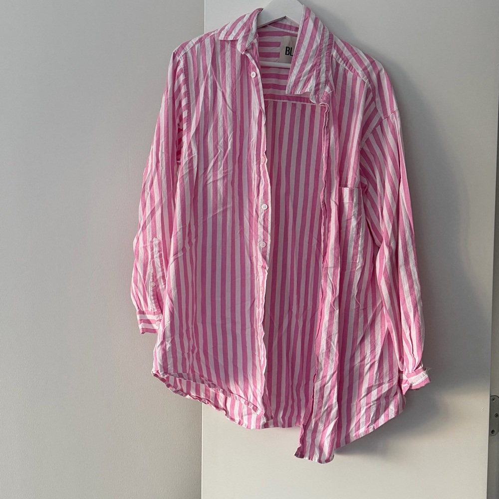 Blanca Pink and White Striped Shirt